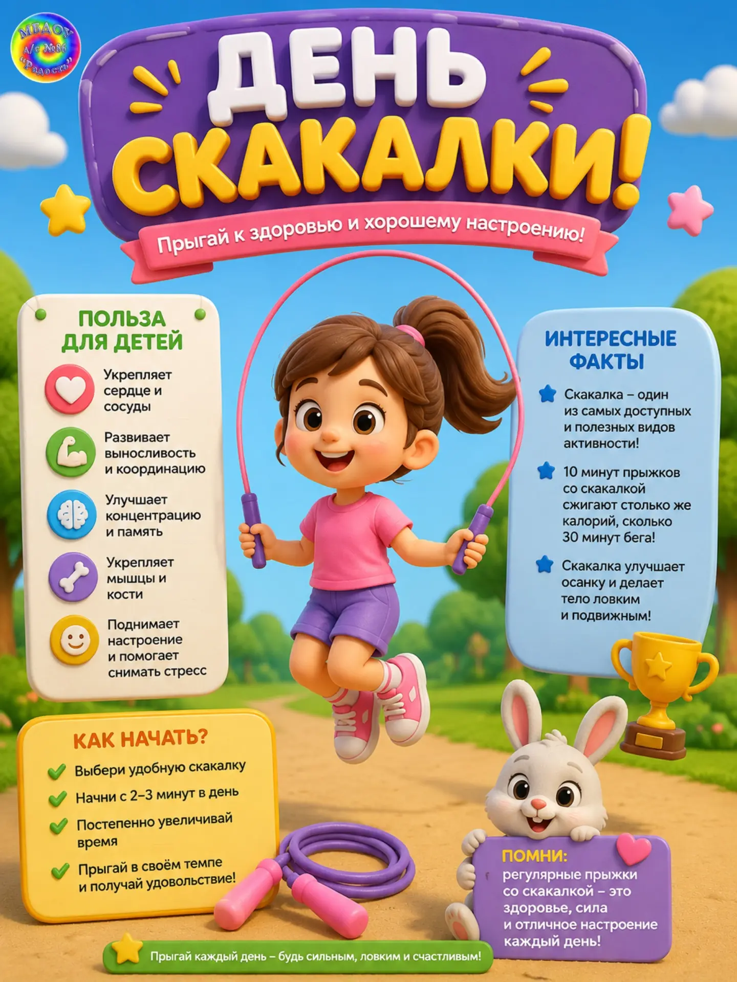 ☀️ДЕНЬ СКАКАЛКИ🎉