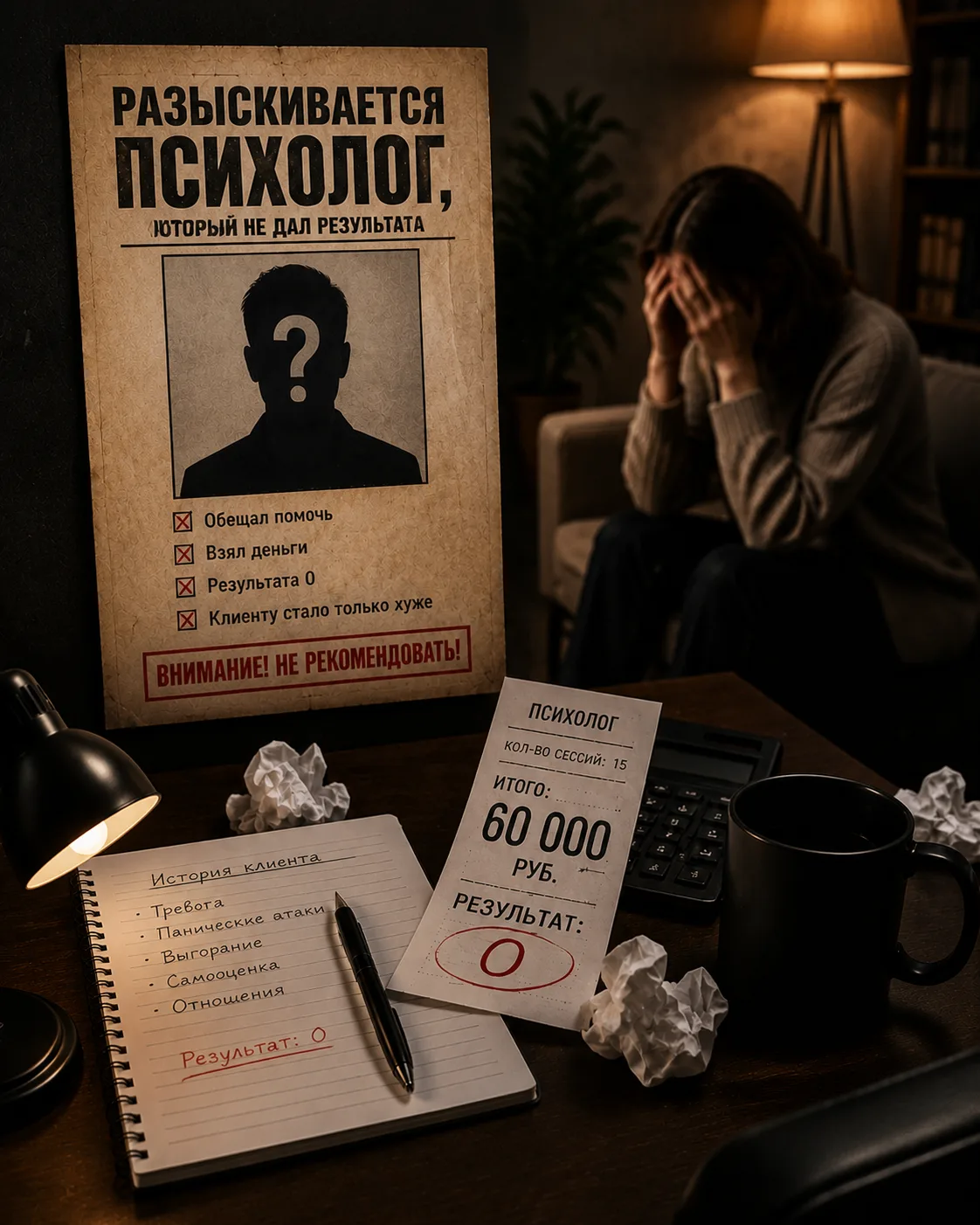 60 000 ₽ за терапию — а клиент всё равно ушёл