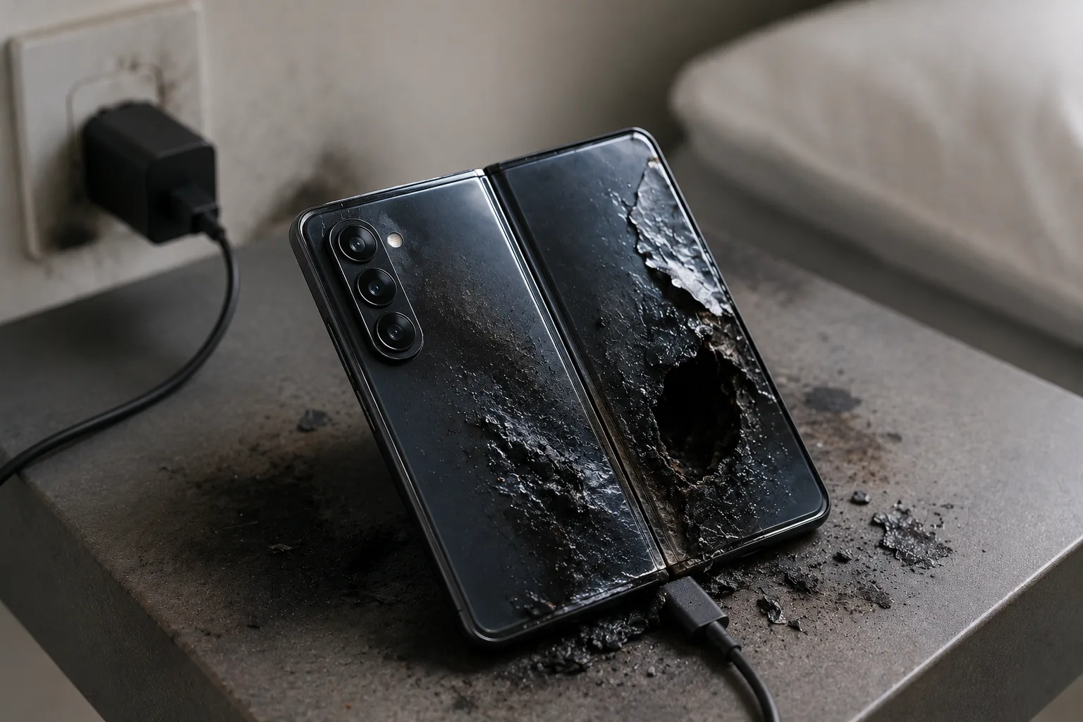 🔥 Galaxy Z Fold8 загорелся через четыре дня после покупки
