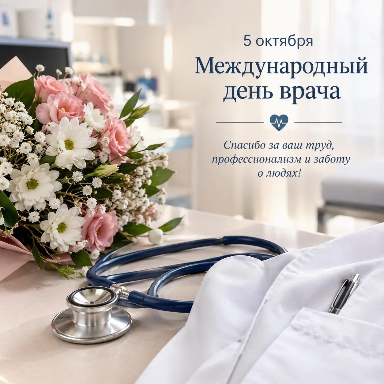 👩‍⚕️🩺 Поздравляем с Международным днём врача!