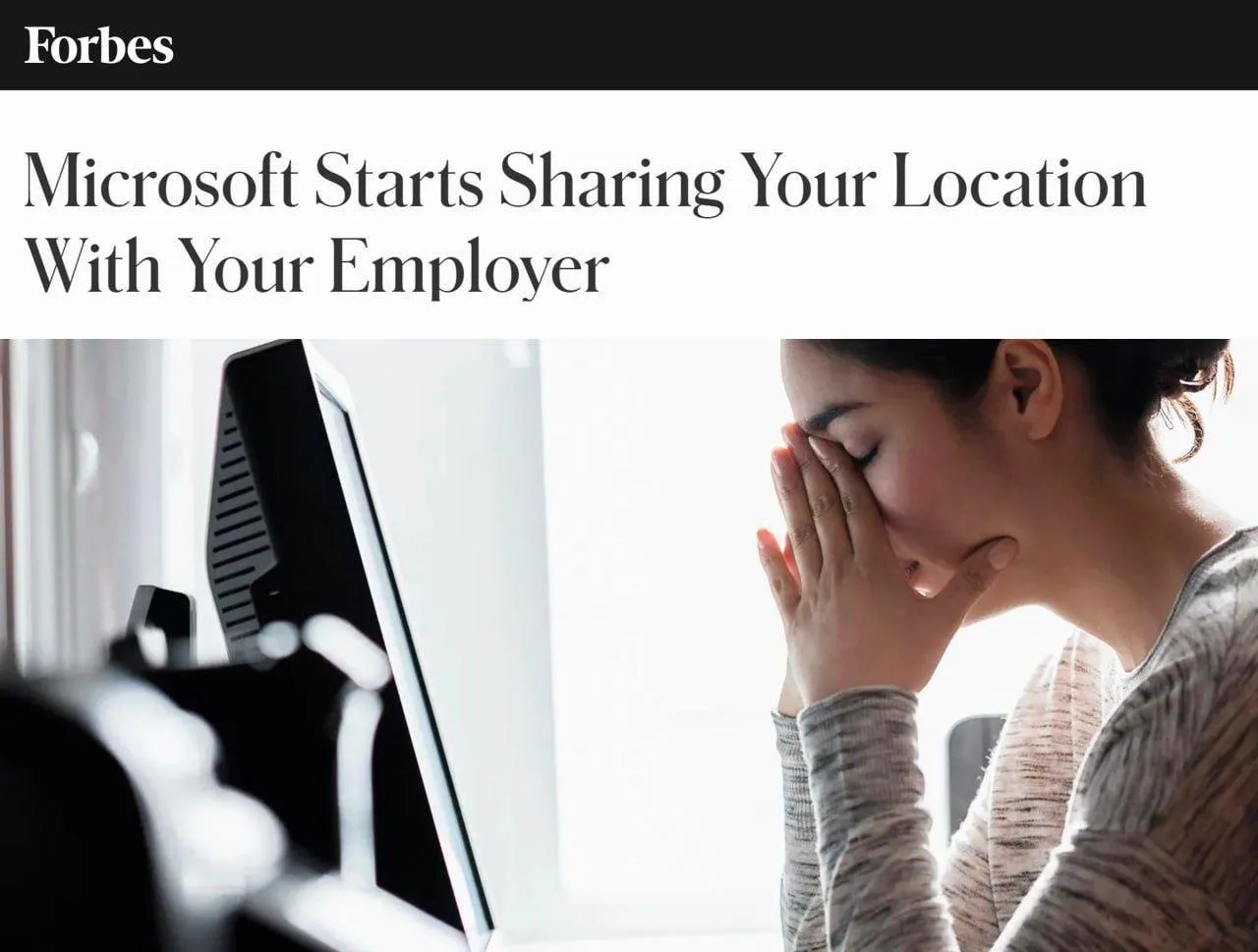 Microsoft выпускает фичу для слежки за сотрудниками, — пишет Forbes. Боссы будут видеть...