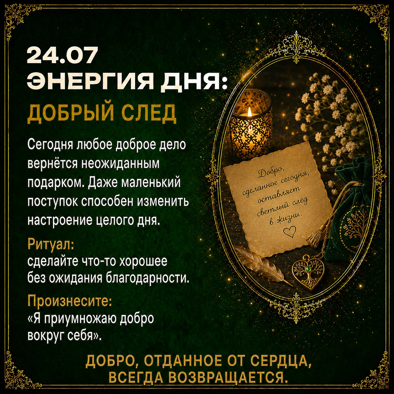 👣 Энергия дня: добрый след