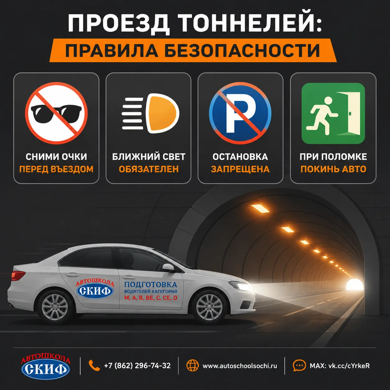 🚇 ТОННЕЛИ: ПРАВИЛА ПРОЕЗДА И ДЕЙСТВИЯ ПРИ ПОЛОМКЕ