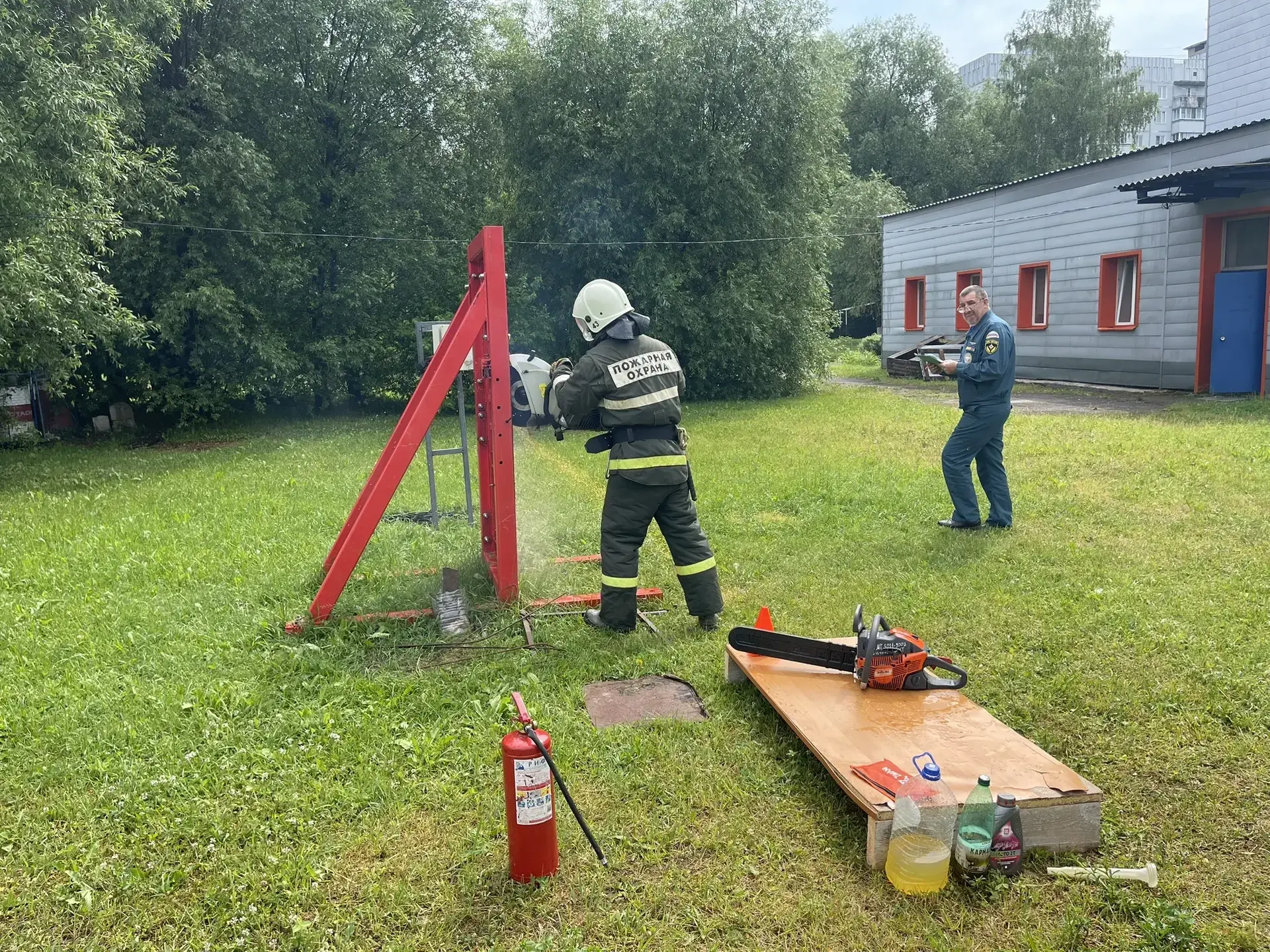 🚒В Можайском техникуме начался важный этап для студентов, осваивающих профессию «Пожарный». В рамка