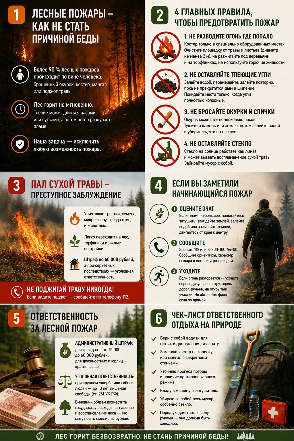 🚨В целях предупреждения лесных пожаров напоминаем о необходимости соблюдения правил по...