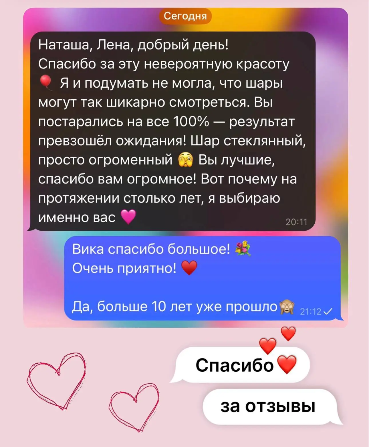 Как приятно получать такие отзывы от постоянного покупателя, которая с нами с момента о...