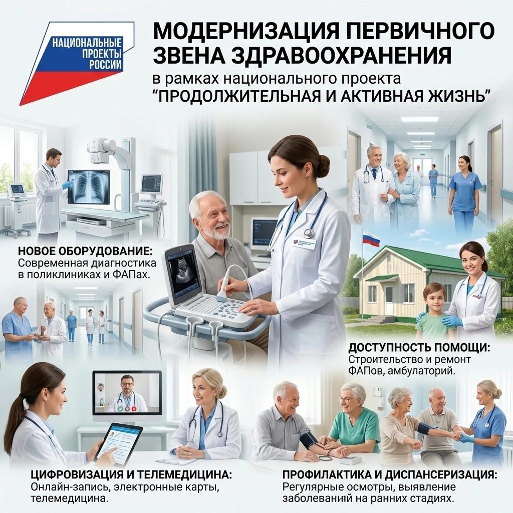 🚑 Модернизация первичного звена здравоохранения в России в рамках реализации националь...