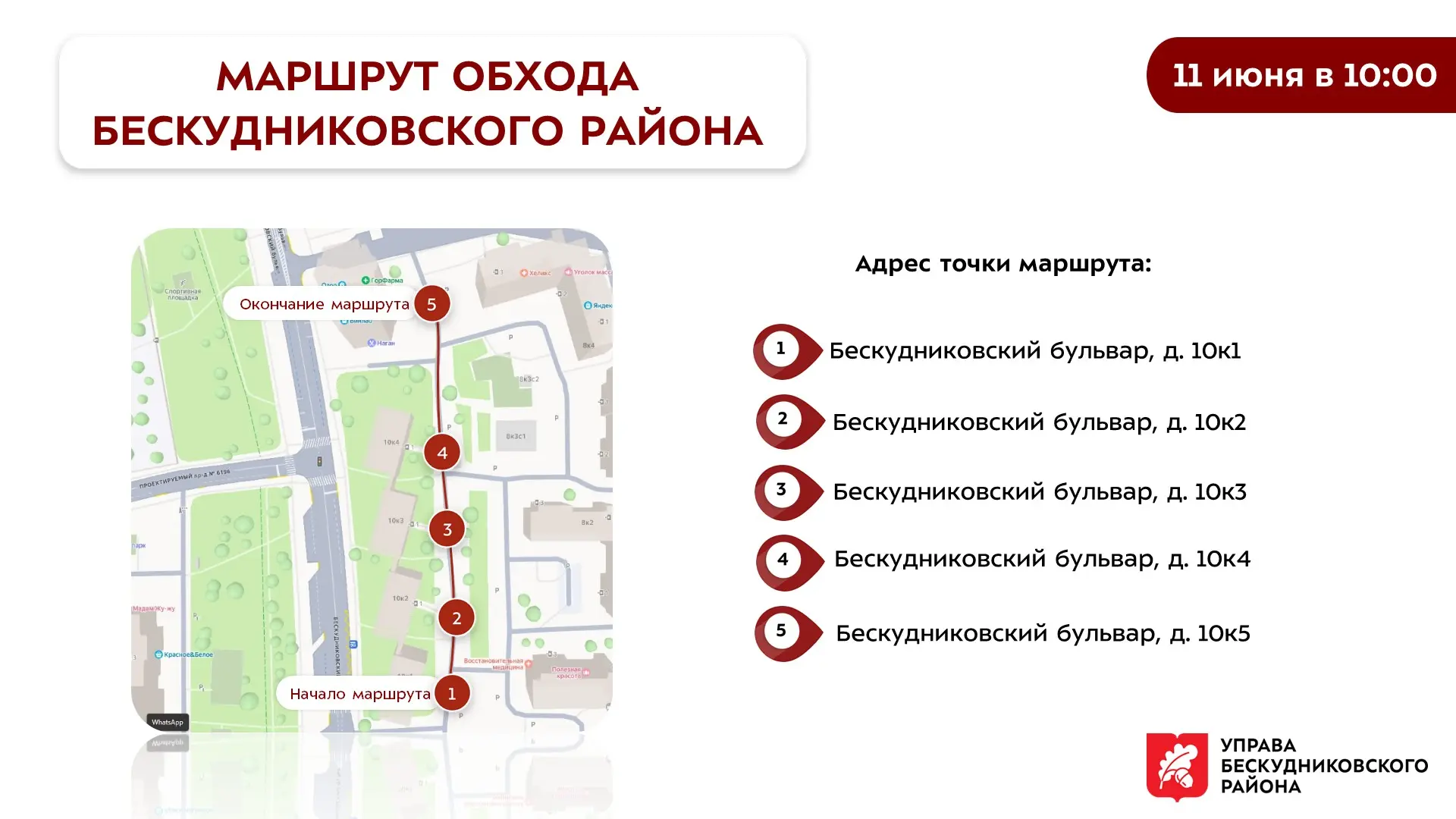 Обход территории района