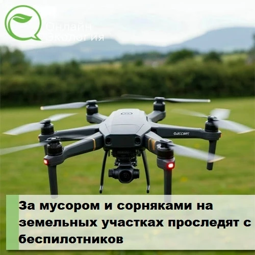За мусором и сорняками на земельных участках проследят с беспилотников