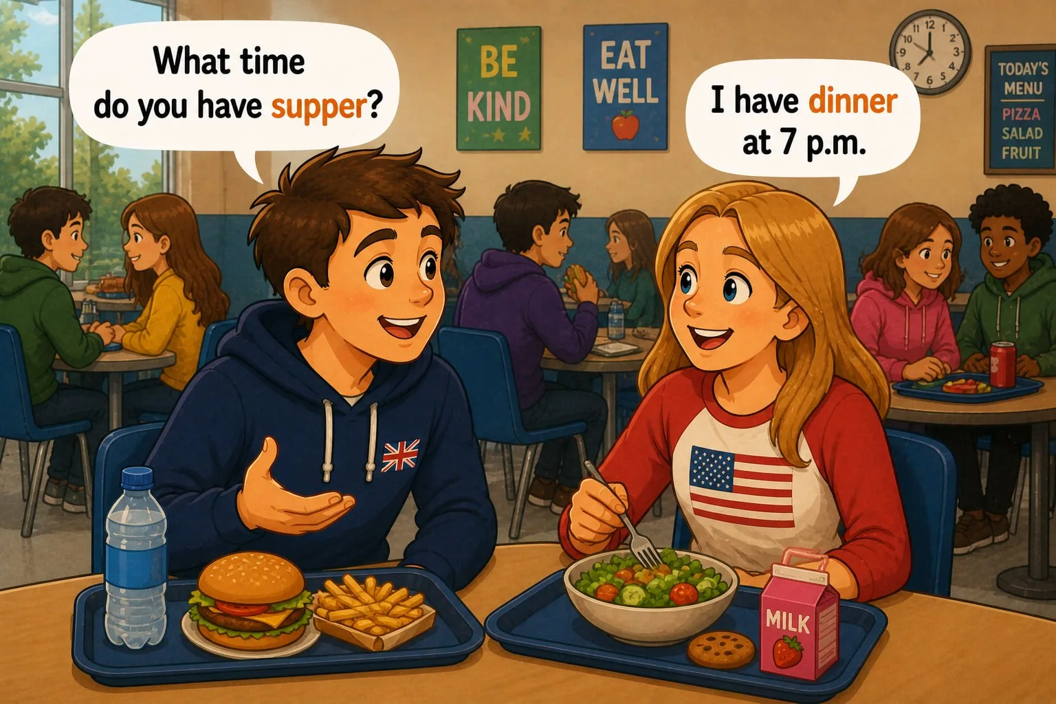 UK vs USA: lunch, dinner или supper?
