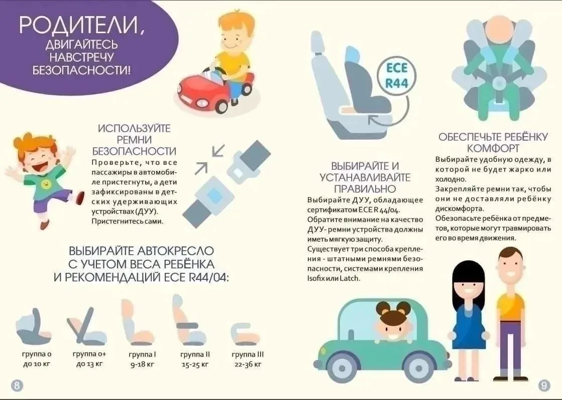 🚔При перевозке ребенка в транспортном средстве необходимо использовать детское удержив...