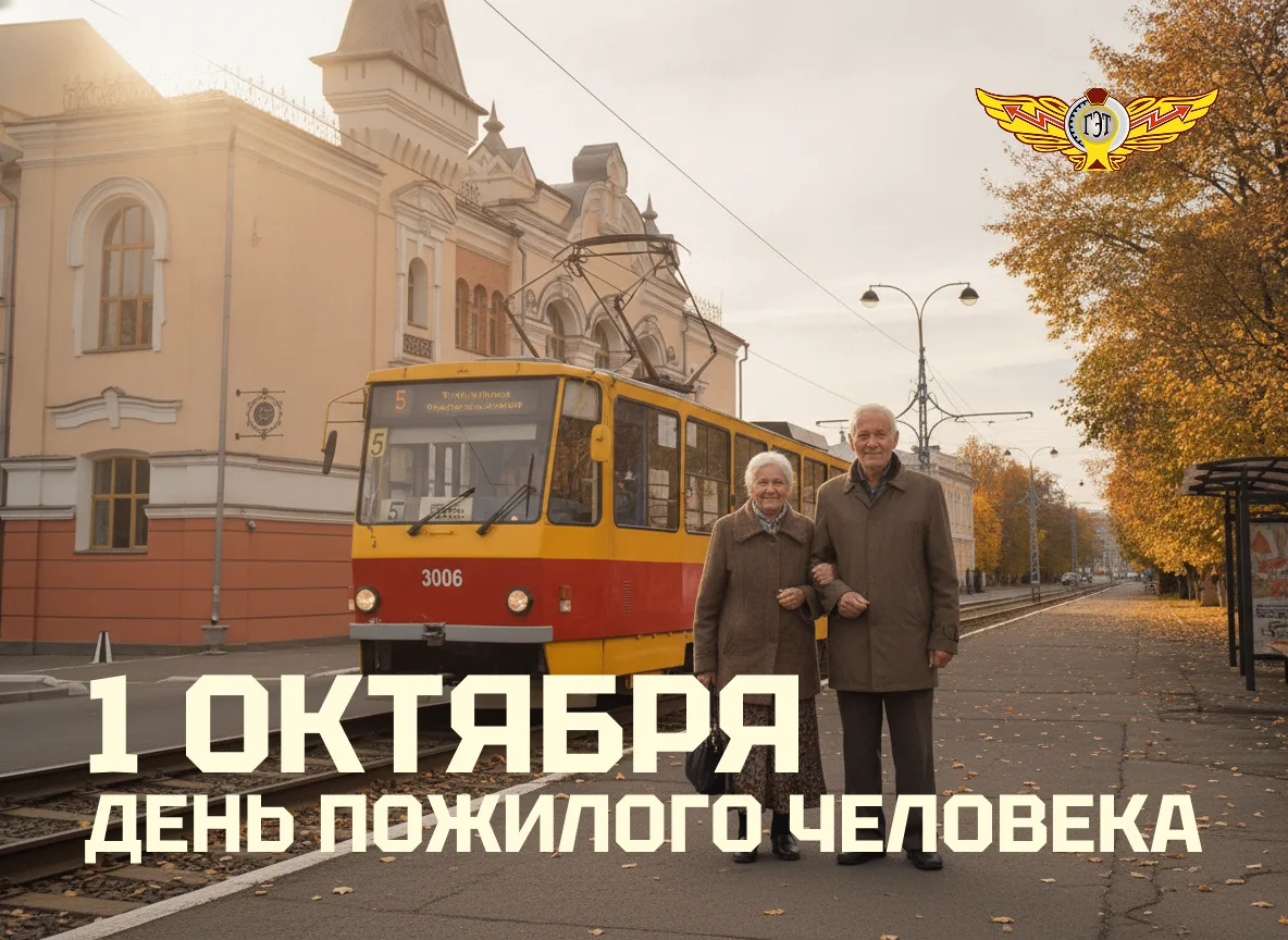 🎉 «Горэлектротранс» поздравляет с Днём пожилого человека
