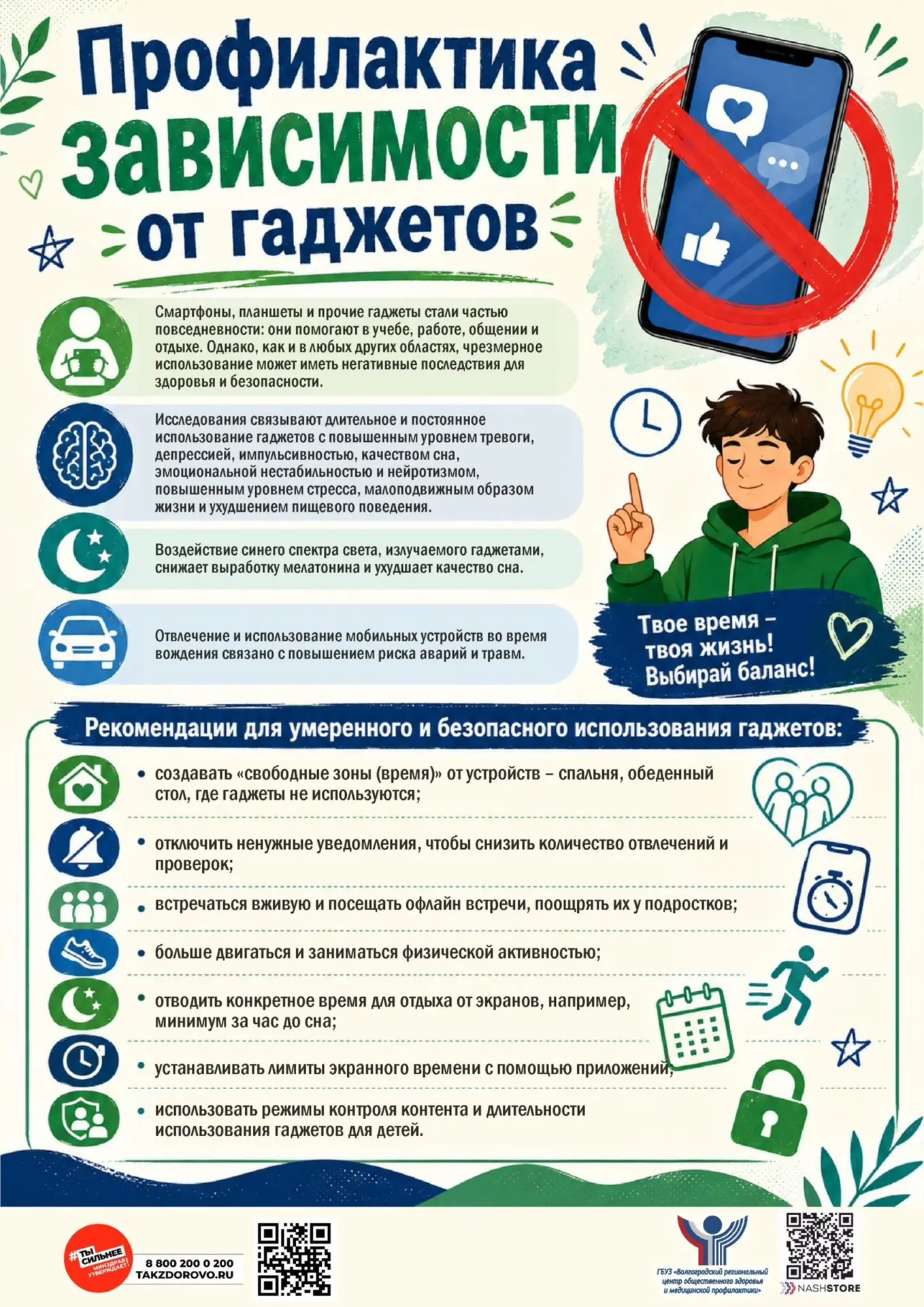 Профилактика зависимости

Личный пример. Дети копируют поведение взрослых. Если родители постоянно с