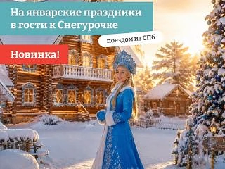НА ЯНВАРСКИЕ ПРАЗДНИКИ В ГОСТИ К СНЕГУРОЧКЕ (поездом из СПБ) 4 дня