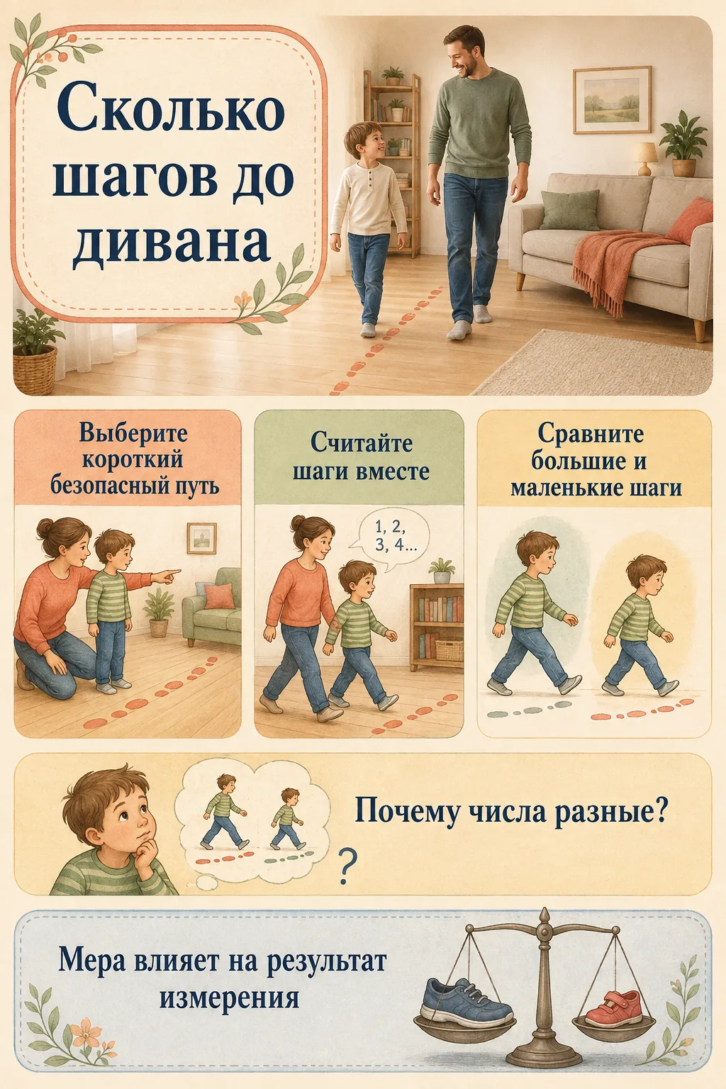 👣 Сколько шагов до дивана