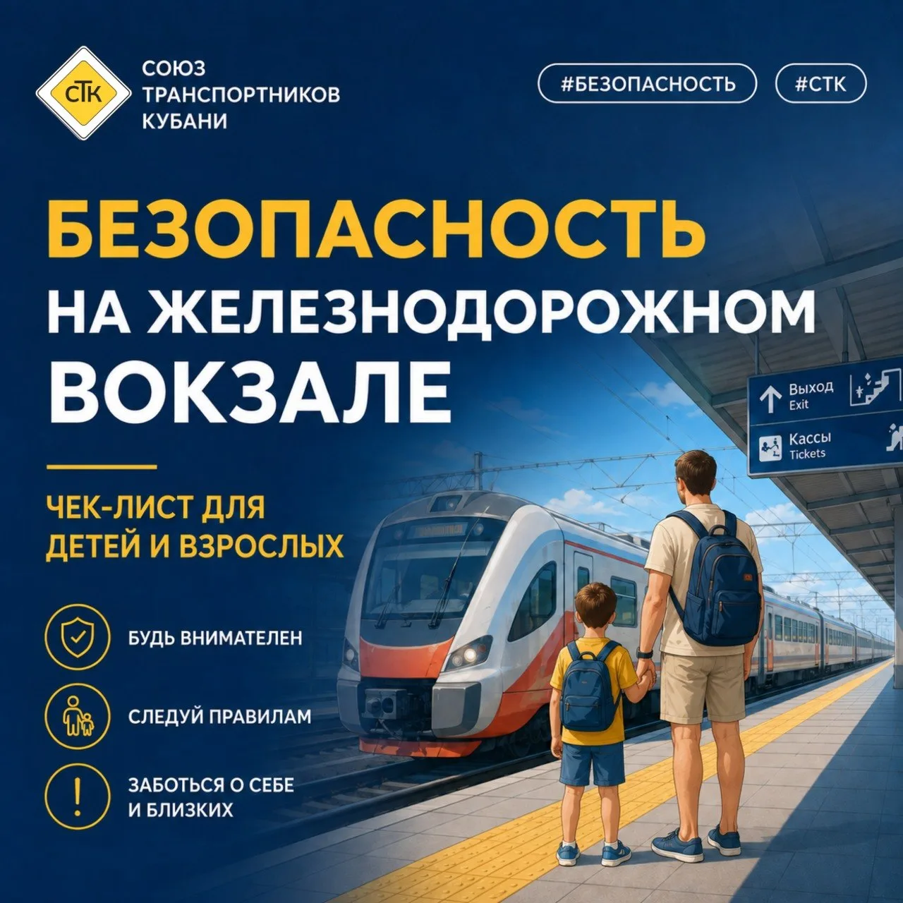 🚆 Безопасность на вокзале: простые правила, которые важно помнить каждому