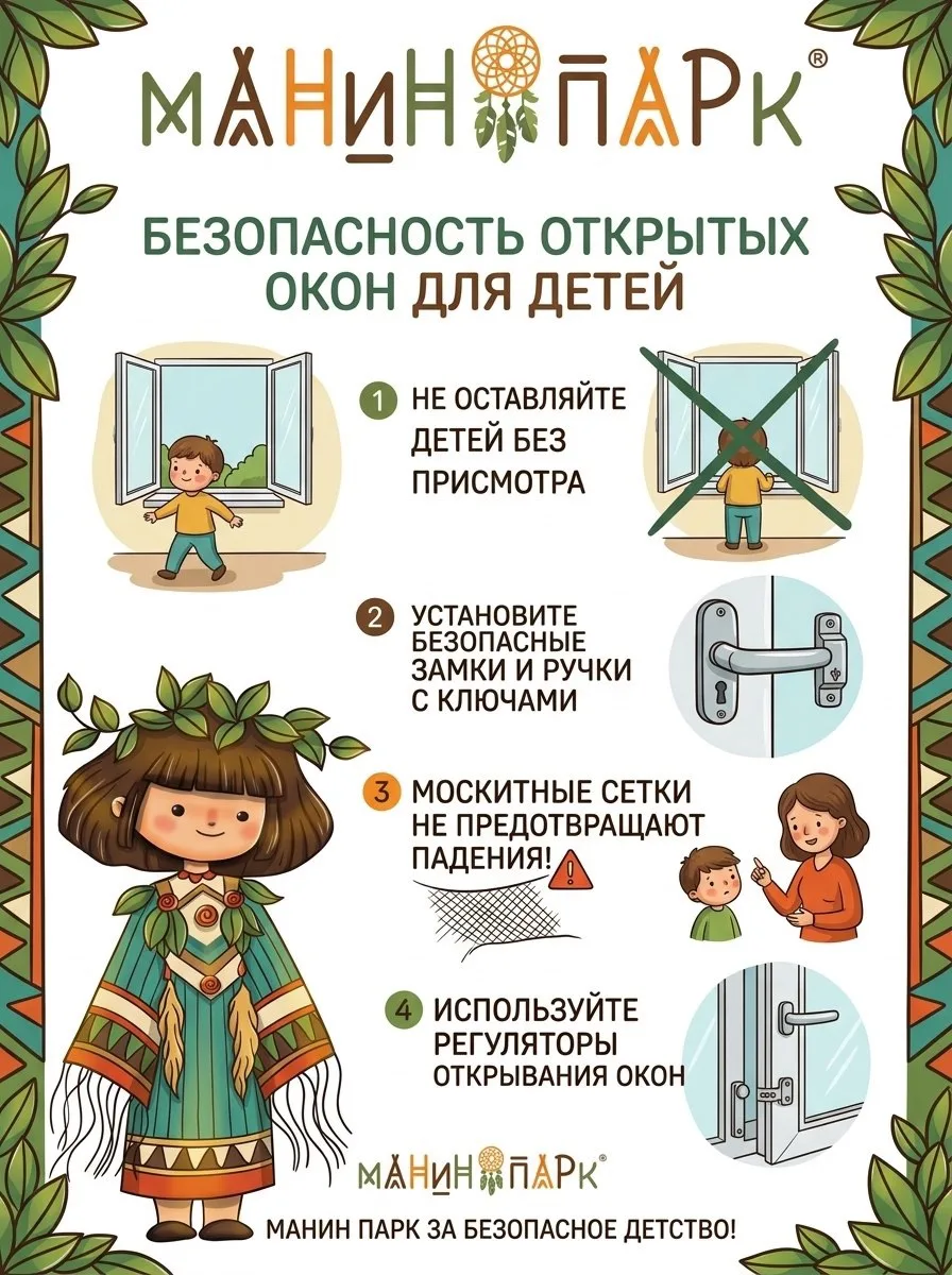💚 Манин парк — за безопасное и счастливое детство! Берегите наших маленьких гостей 💚