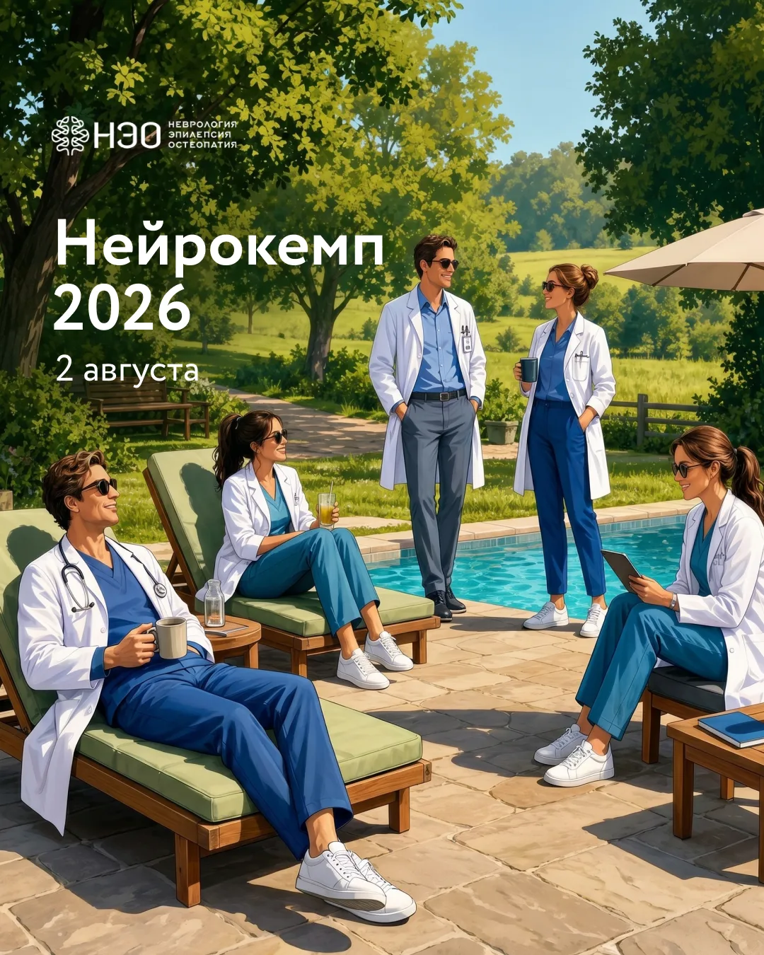 2 августа клиника «НЭО» проведет Нейрокемп 2026 — летнюю встречу для специалистов, которые работают 