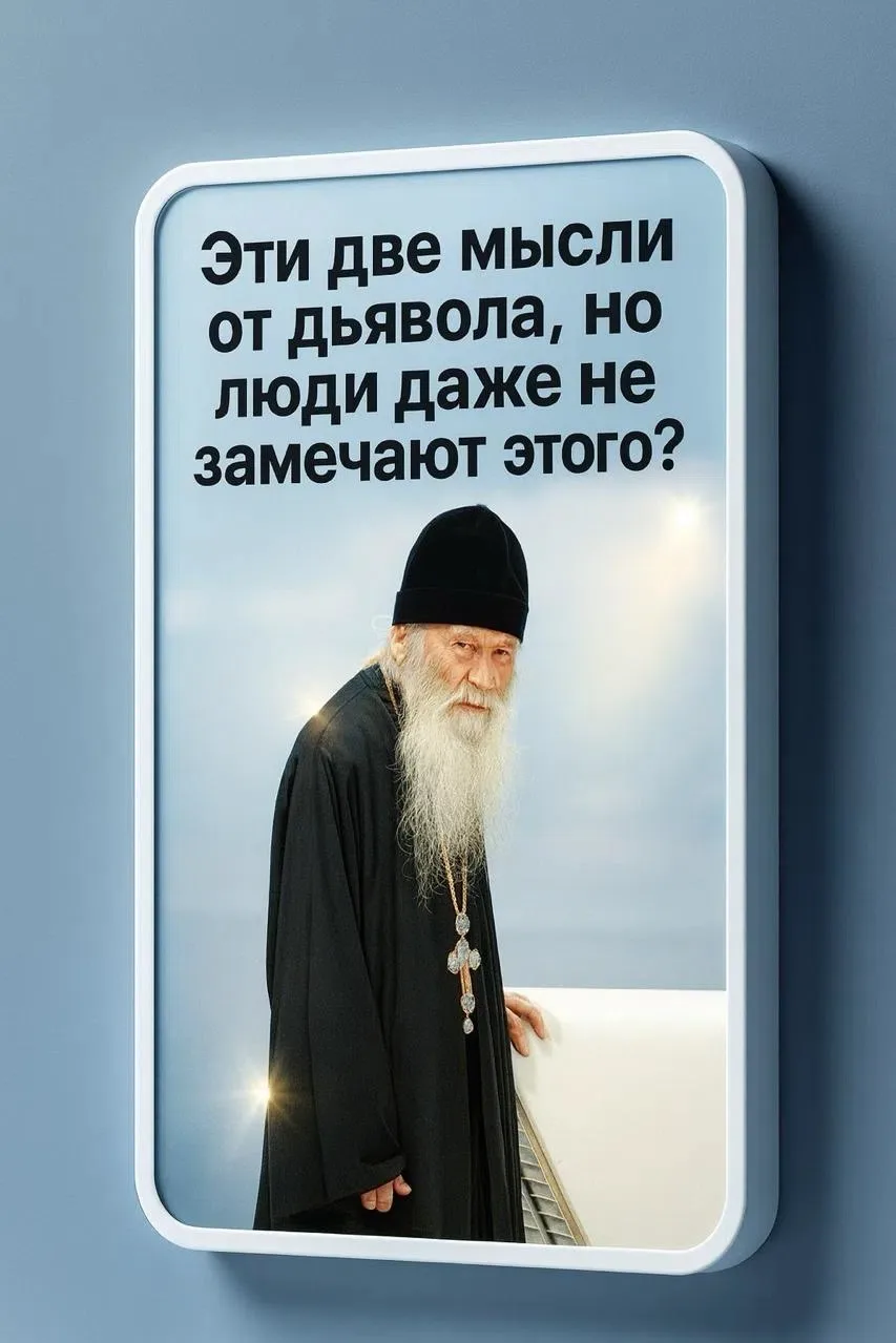 Эти две мысли от дьявола, но люди даже не замечают этого? - Предостережение старца Силуана Афонского