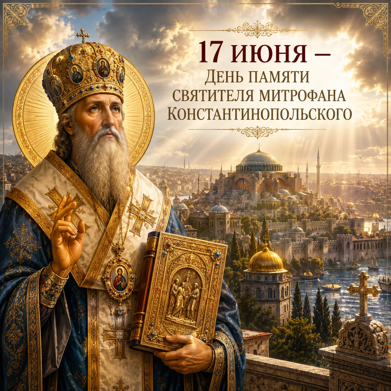 🙏 17 июня Православная Церковь чтит память святителя Митрофана Константинопольского