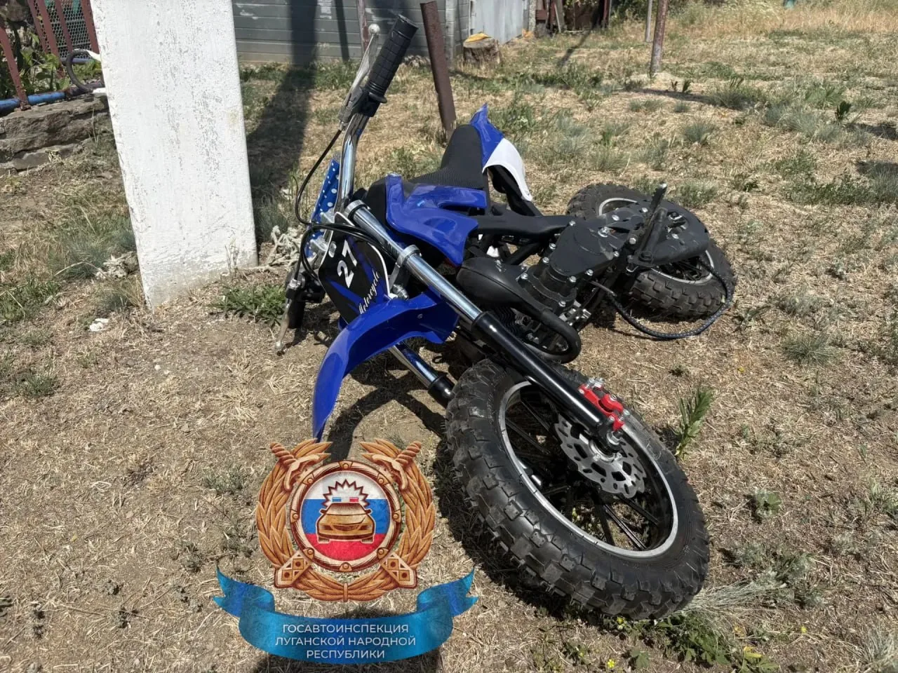 😱 В ЛНР 7-летний ребёнок на питбайке врезался в столб