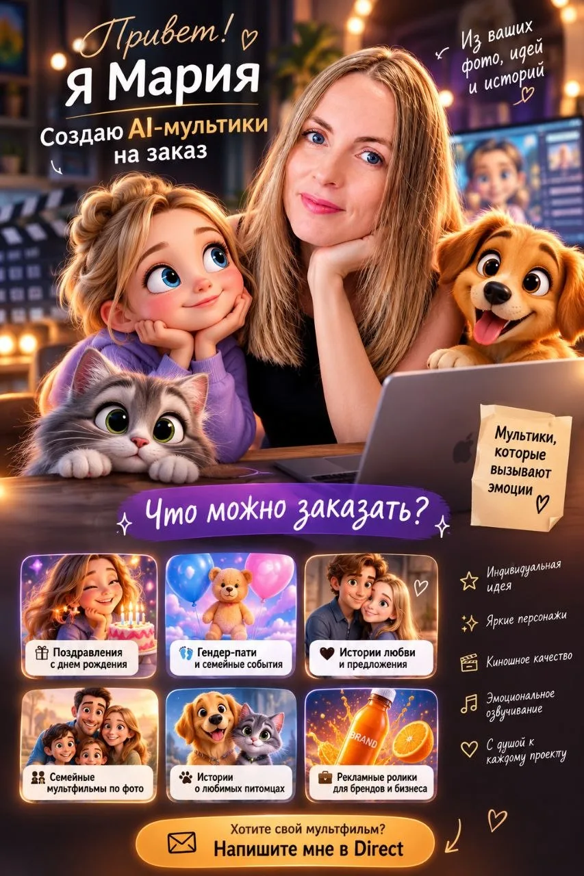 AI-мультфильмы на заказ 🎬