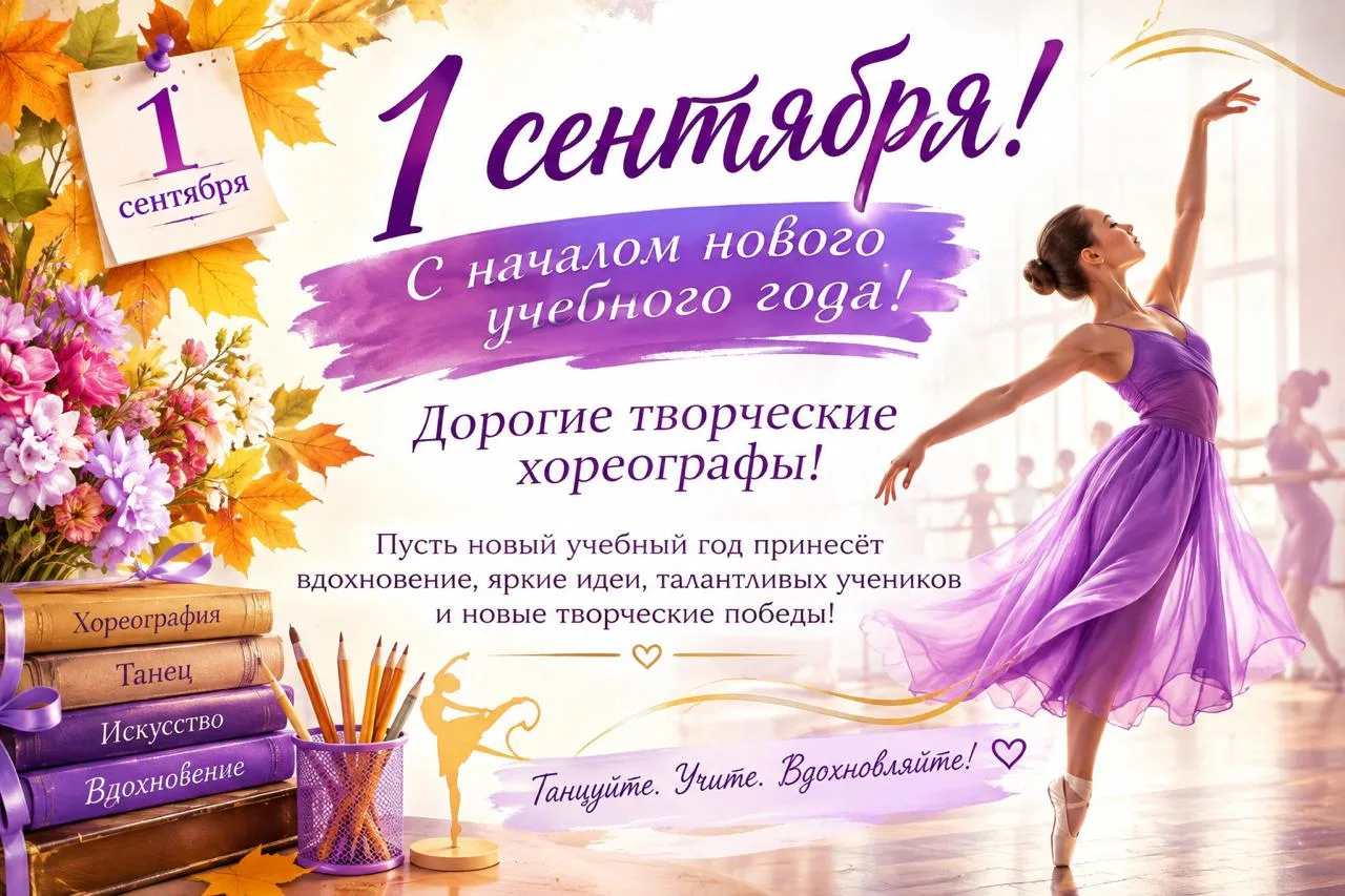 💫  С началом нового творческого сезона, дорогие хореографы!  💫