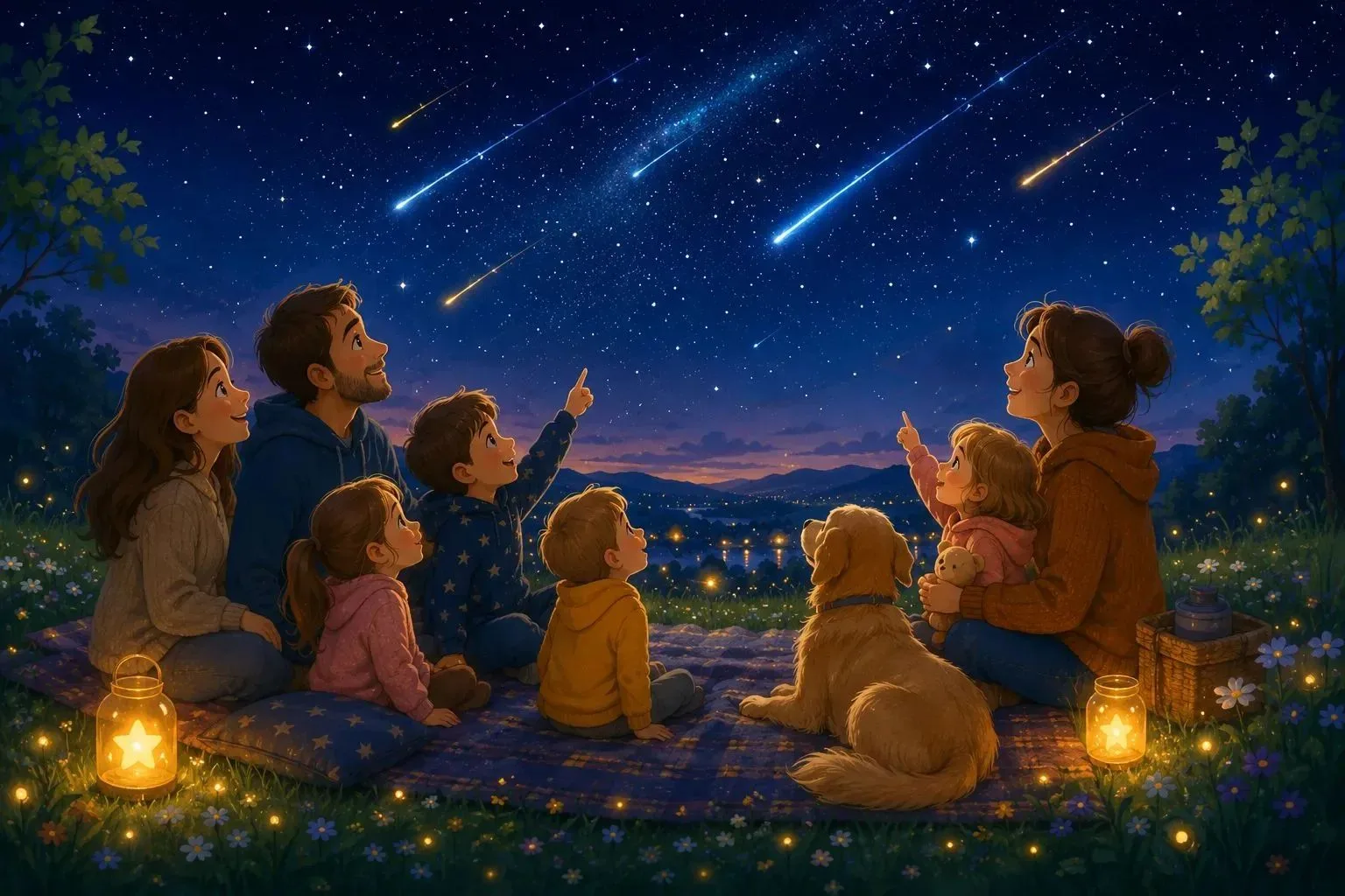 🌌 Настоящая сказка на ночном небе: готовимся к «звездопаду»!