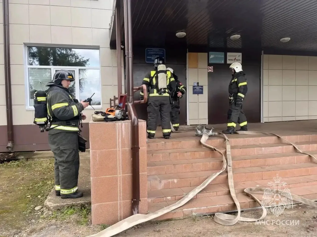 🚒 В школе посёлка Крестцы потушили условный пожар