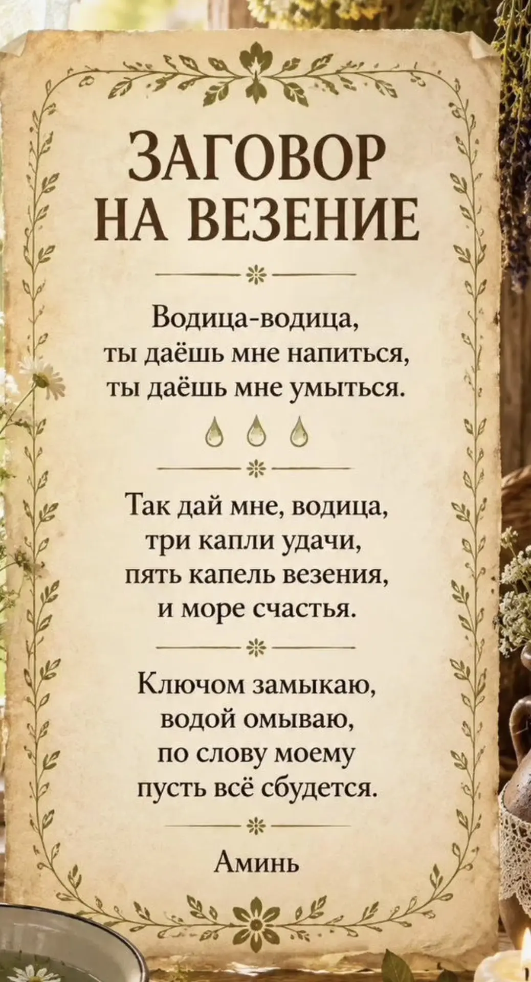 ЗАГОВОРЫ СТАРОЙ ТЕТРАДИ