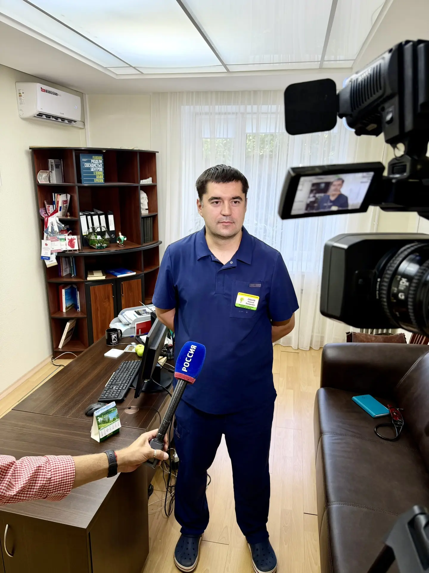 Сегодня в Областную клиническую больницу приезжала съемочная группа ГТРК-Саратов. Вместе с журналист
