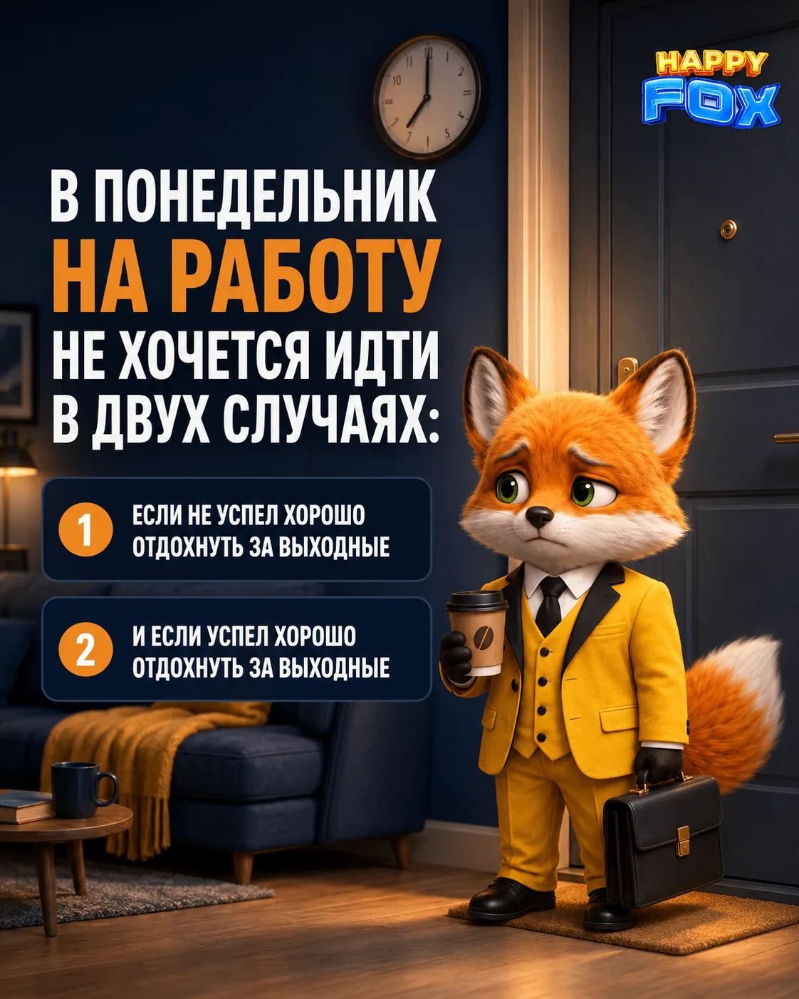 Понедельник — удивительный день. На работу не хочется идти и после слишком спокойных вы...