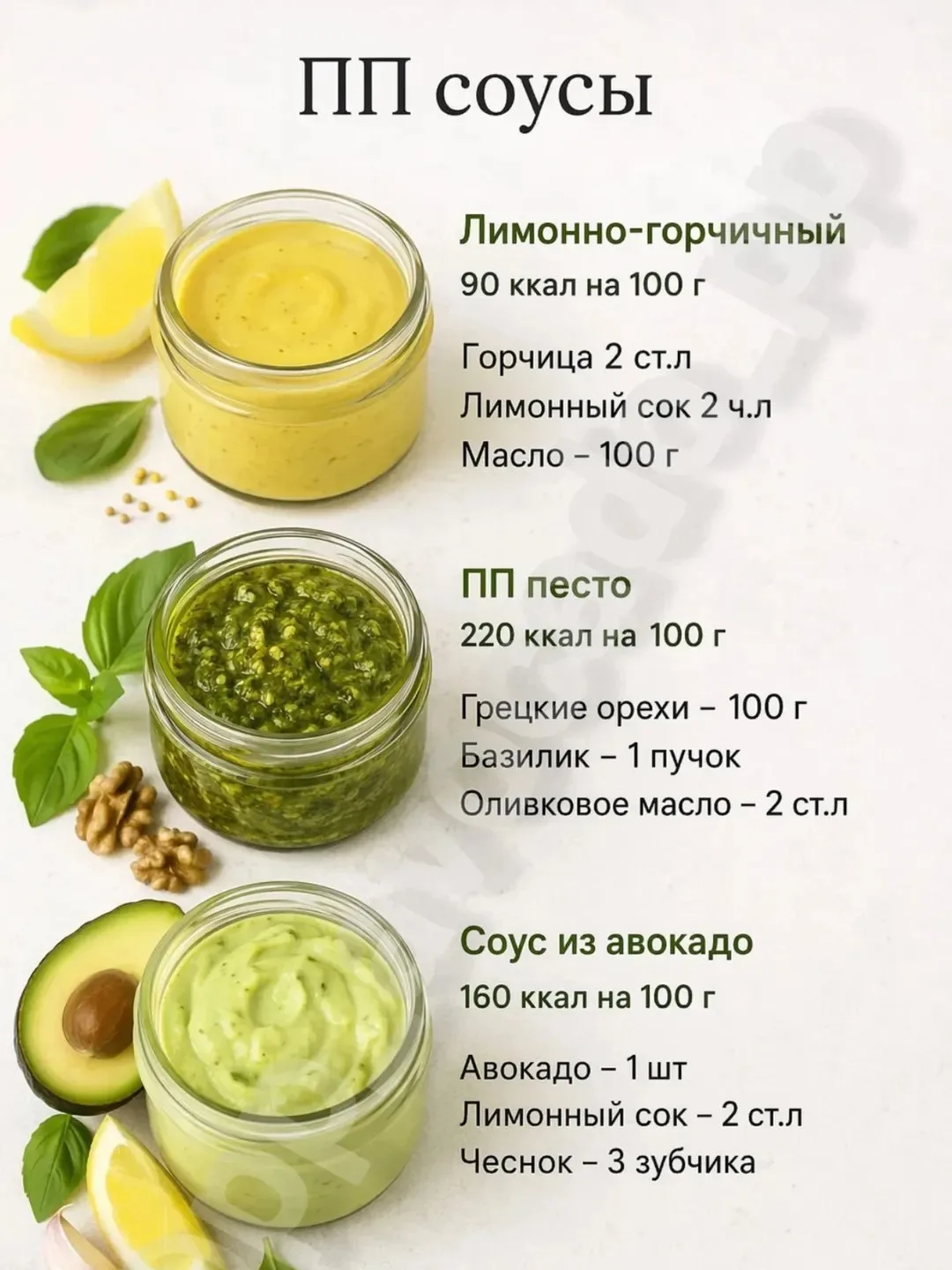 ✨ ПП соусы, которые спасают любой приём пищи