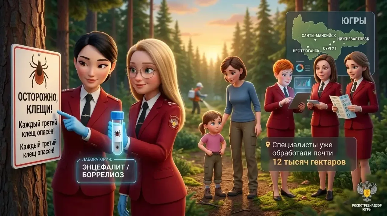 ❗ Осторожно, сезон: каждый третий клещ в Югре опасен