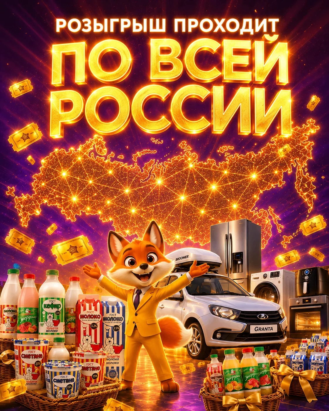 🚀 БОЛЬШОЙ РОЗЫГРЫШ УЖЕ ИДЁТ! 🦊