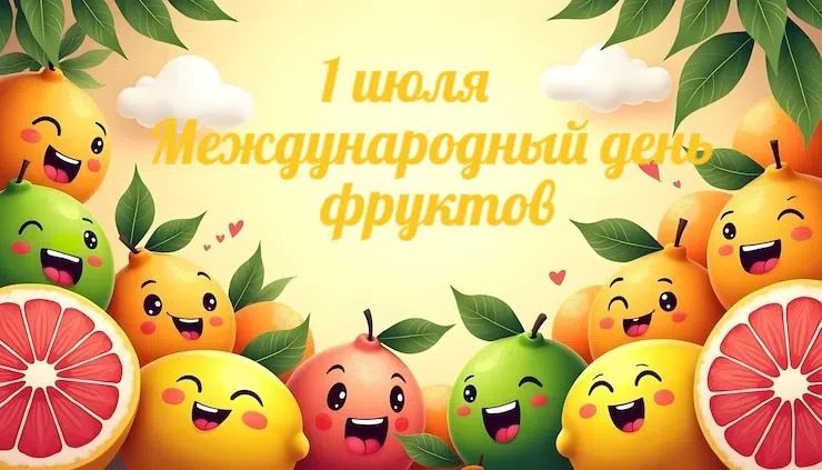 🍉🍓 Международный день фруктов — 1 июля! 🍍🍇
Этот яркий и вкусный праздник отмечают во всём мире, 