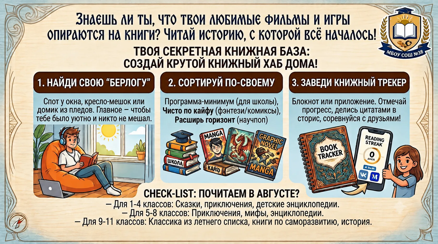 3 шага к чтению без слёз: