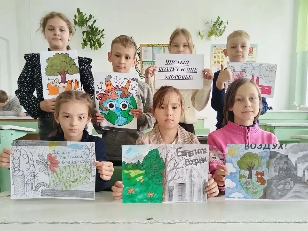 Сегодня во 2Б классе прошёл открытый урок на тему «Чистый воздух - здоровье каждого» 🌿...