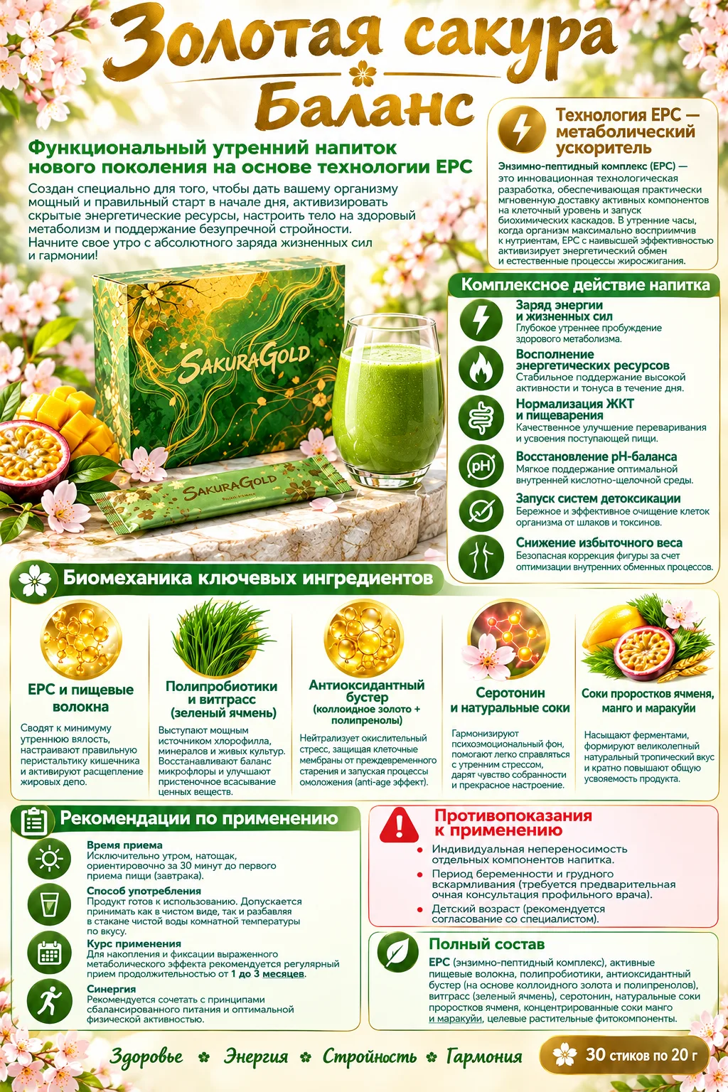 🌸 Золотая сакура Баланс 🌸