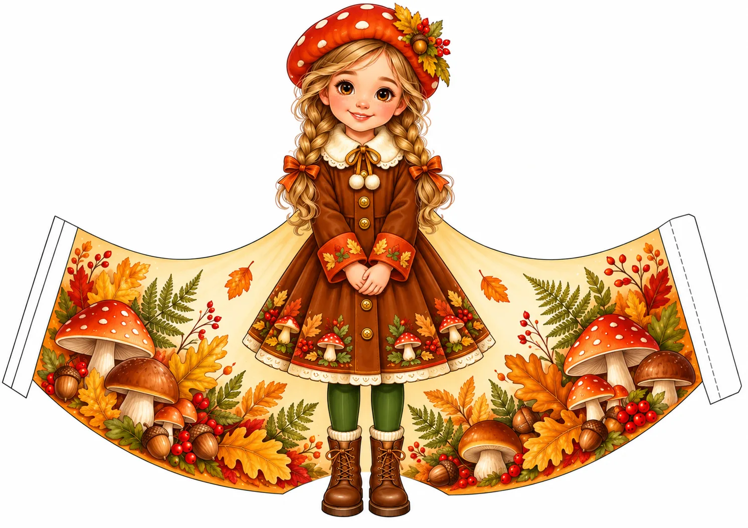 Бумажные куколки «Осенние ребята» 🧡