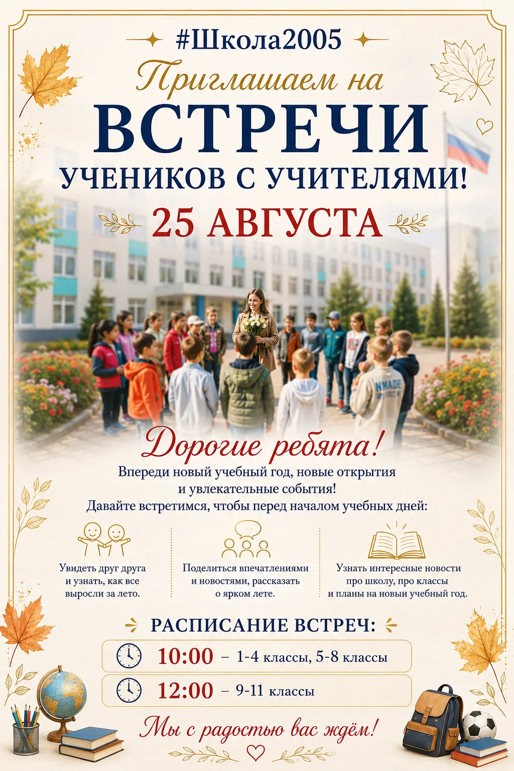 📚 Школа № 2005 приглашает на встречу!