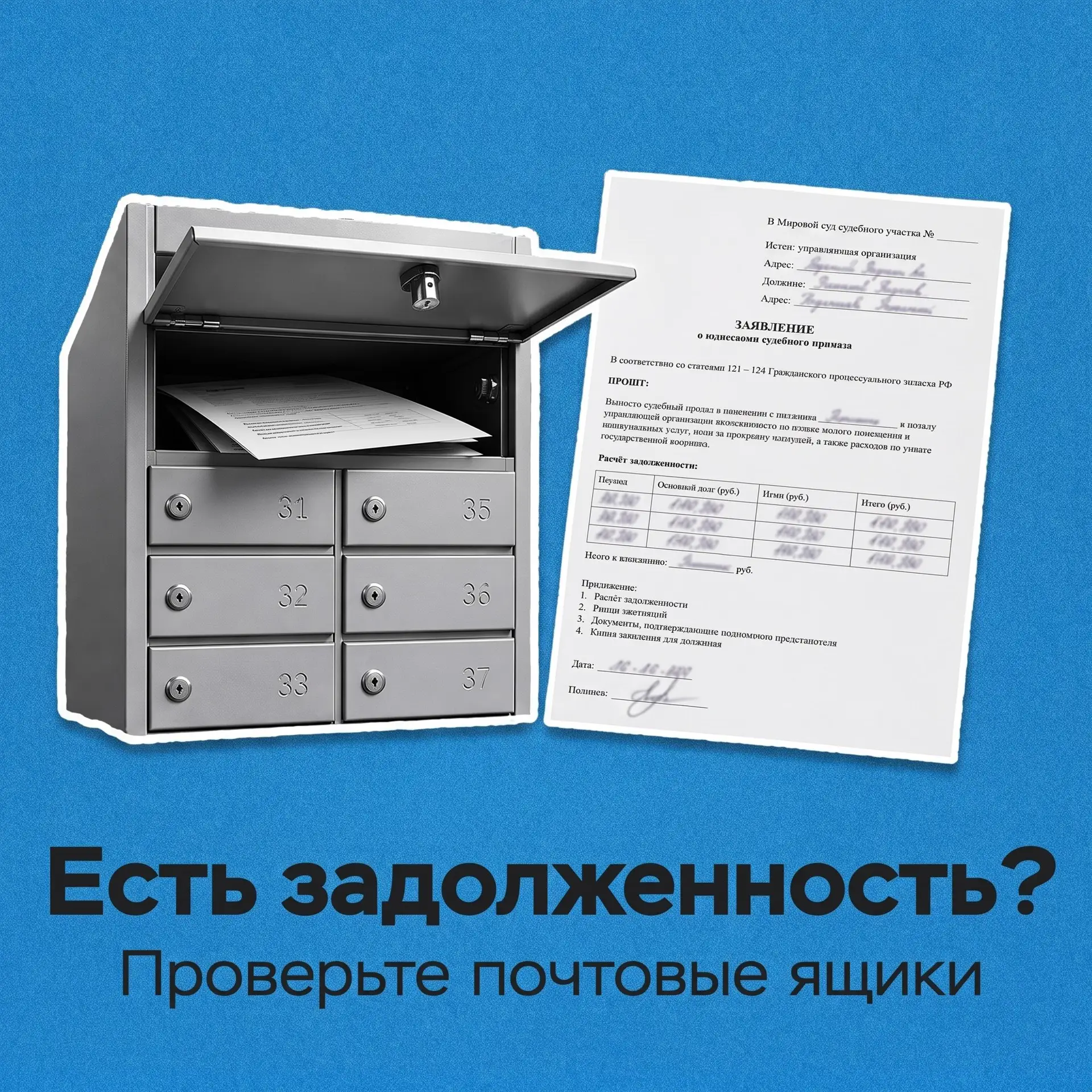 ❓В мой почтовый ящик положили заявление о вынесении судебного приказа. Это могут быть м...