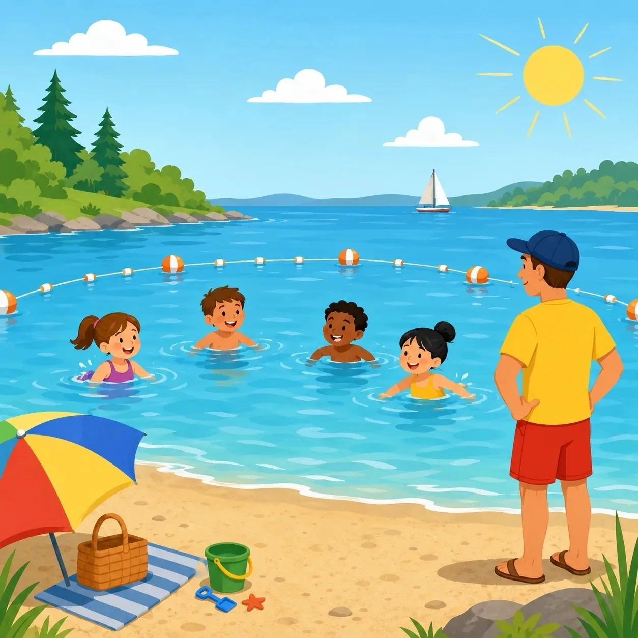 Безопасность на воде

🌊 Лето продолжается, а вместе с ним — походы на речку, озеро или море. Нескол