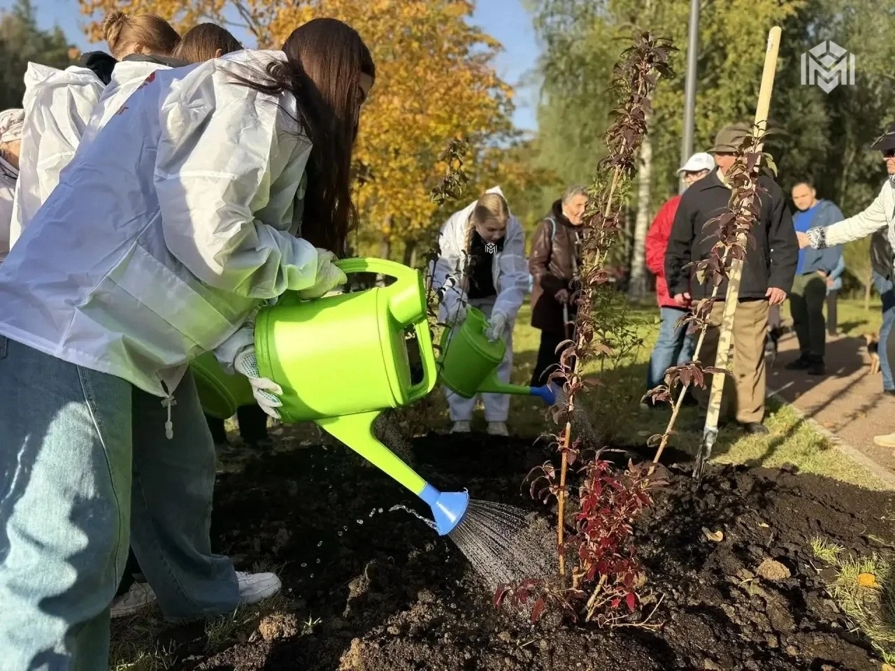 Месячник по благоустройству в Петродворцовом районе стартовал ярко! В Полярном сквере р...
