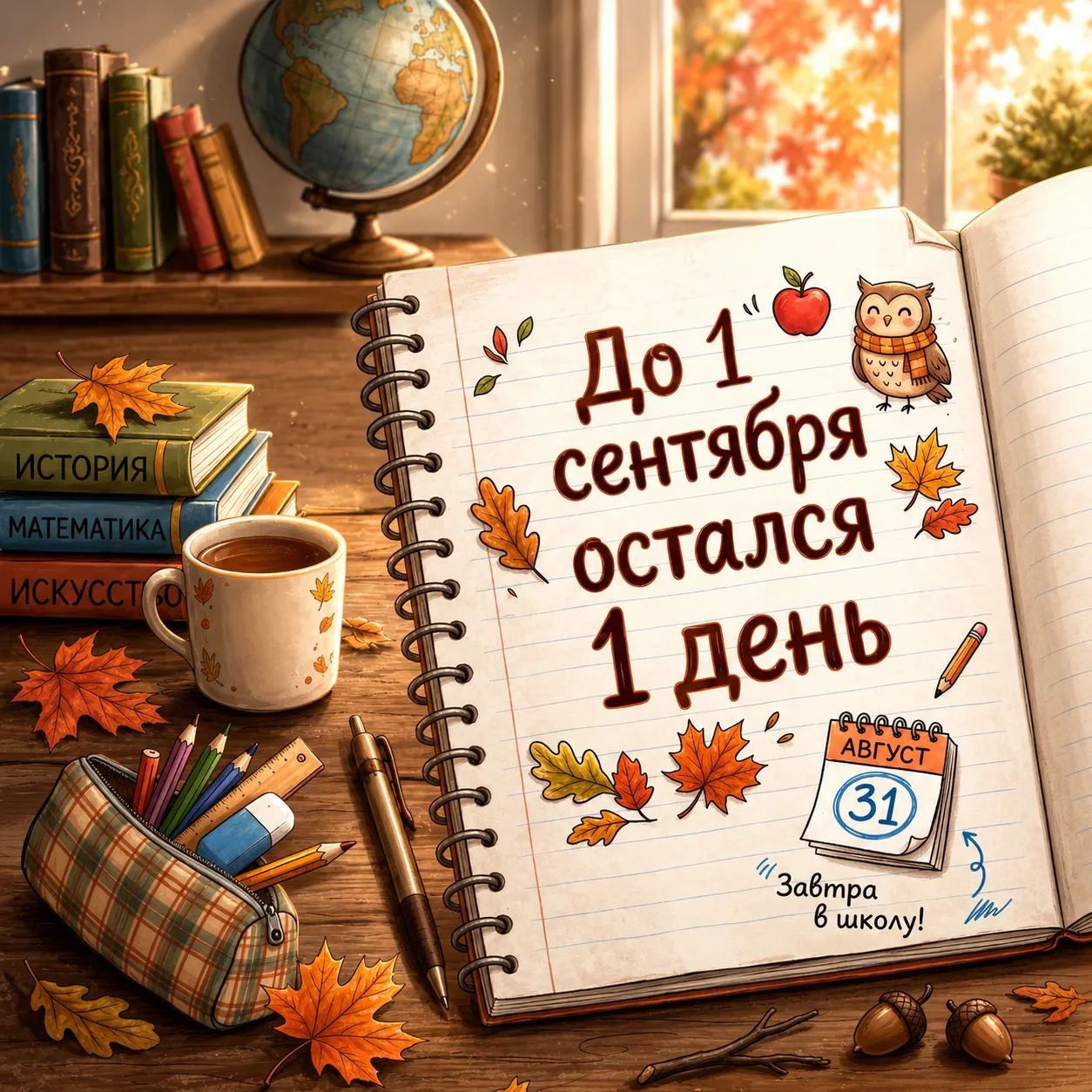 🍁 Завтра — сентябрь