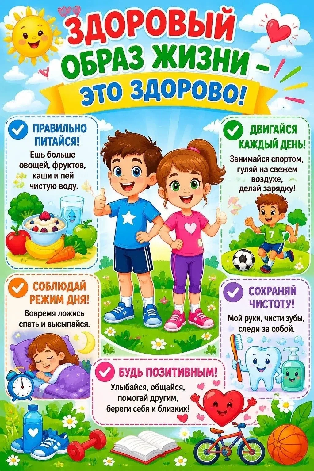 🍏 Здоровый образ жизни — это здорово!

Многие думают, что ЗОЖ — это скучные тренировки и пресная ед