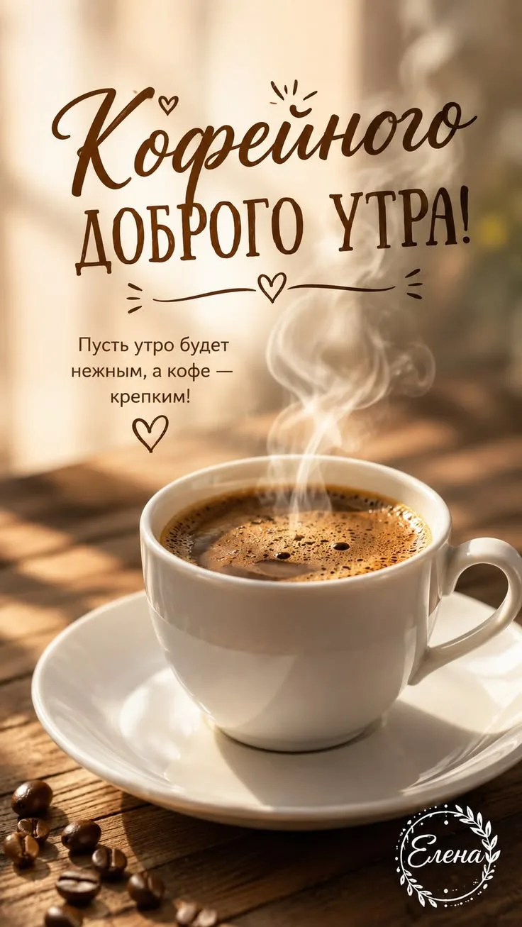 Приятного пробуждения!. ☕🥰
