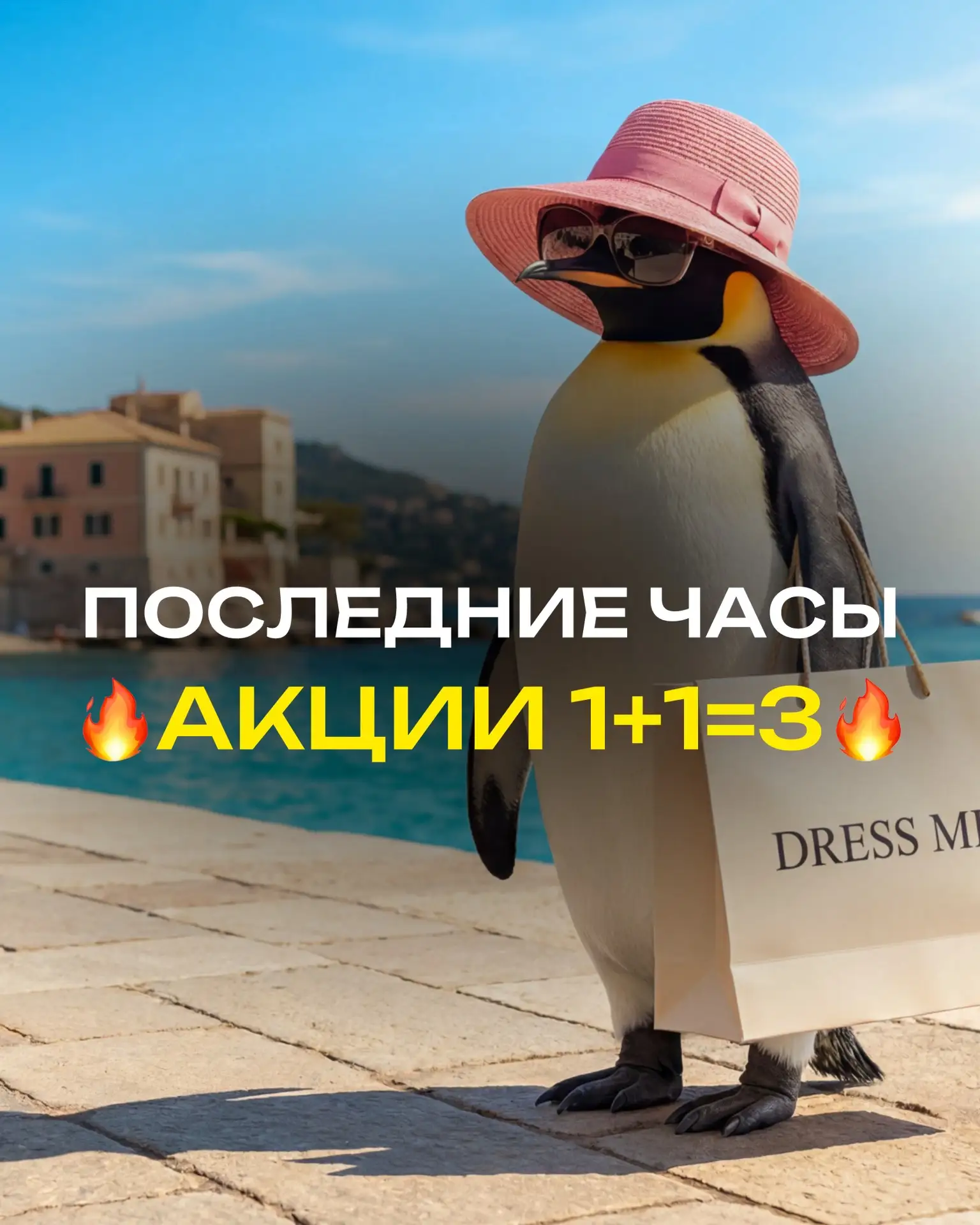 ⏳ ПОСЛЕДНИЕ ЧАСЫ! Акция 1+1=3 заканчивается сегодня

Да, мы не шутим. У вас есть всего несколько час
