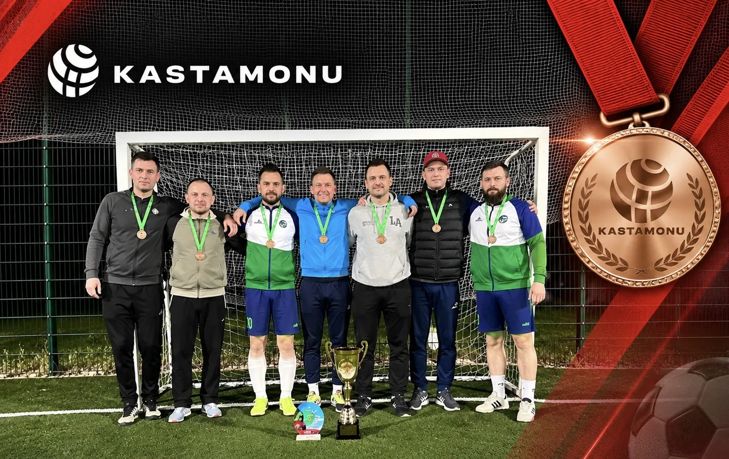 Футбольная команда «KASTAMONU» - бронзовый призёр XI Кубка города Елабуги по мини-футбо...