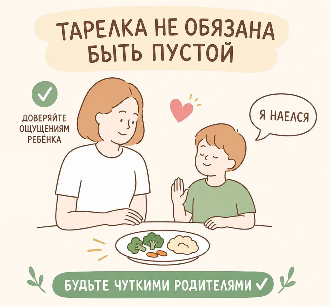 ✨ Совет недели: забудьте про правило «чистой тарелки»

🍽 Тарелка не обязательно должна оставаться п